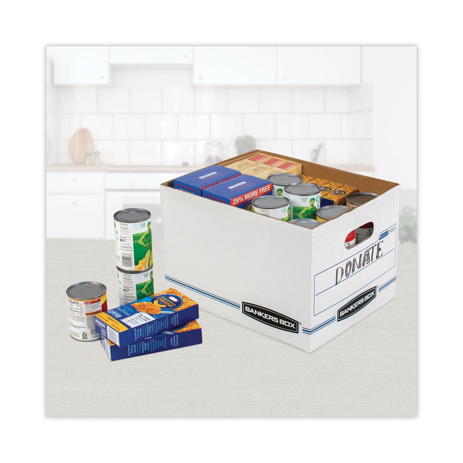 Bankers Box® Stor/file Storage Box, Letter/legal Files, 12.5" X 16.25" X 10.5", White, 6/pack