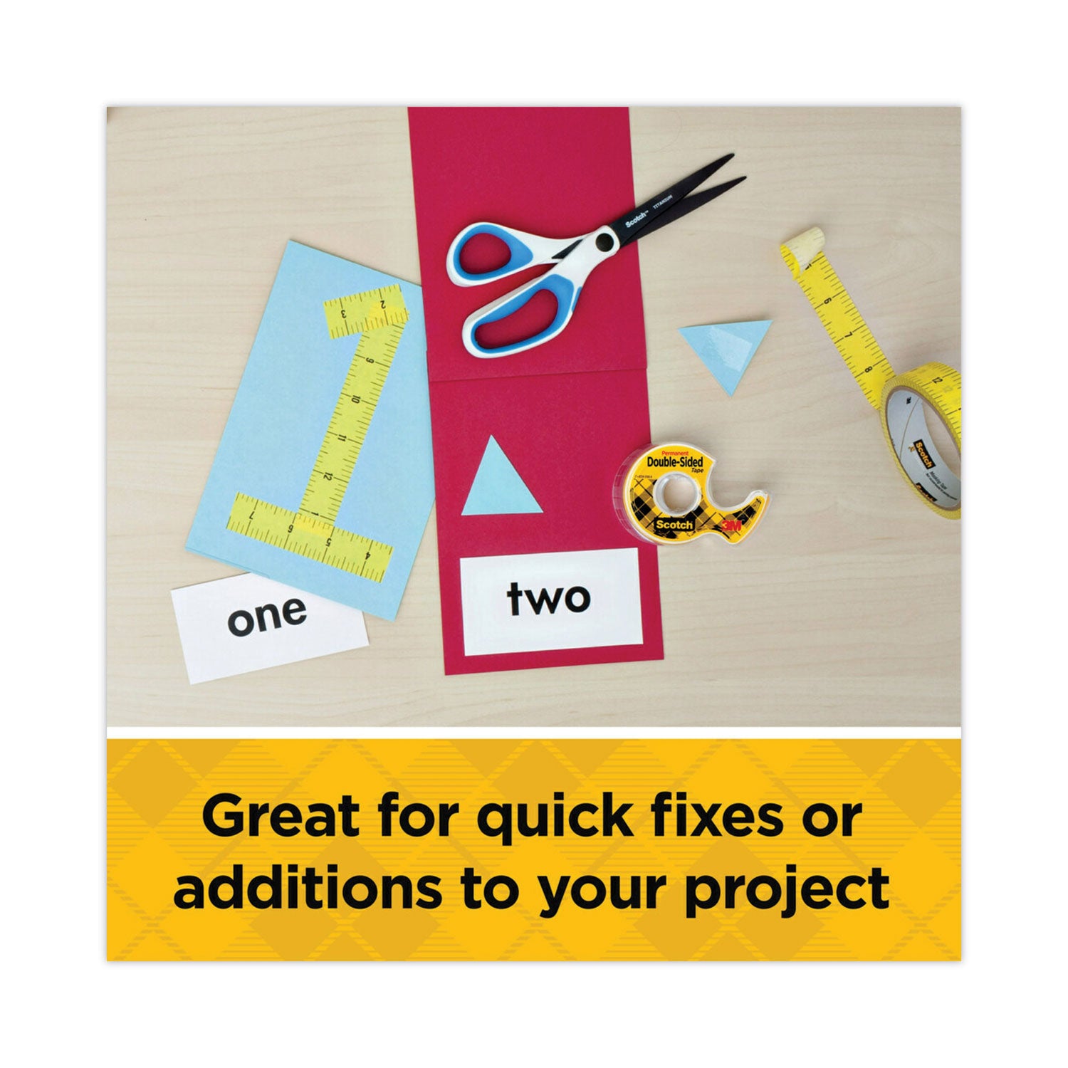 Scotch® Double-Sided Removable Tape In Handheld Dispenser, 1" Core, 0.75" X 33.33 Ft, Clear