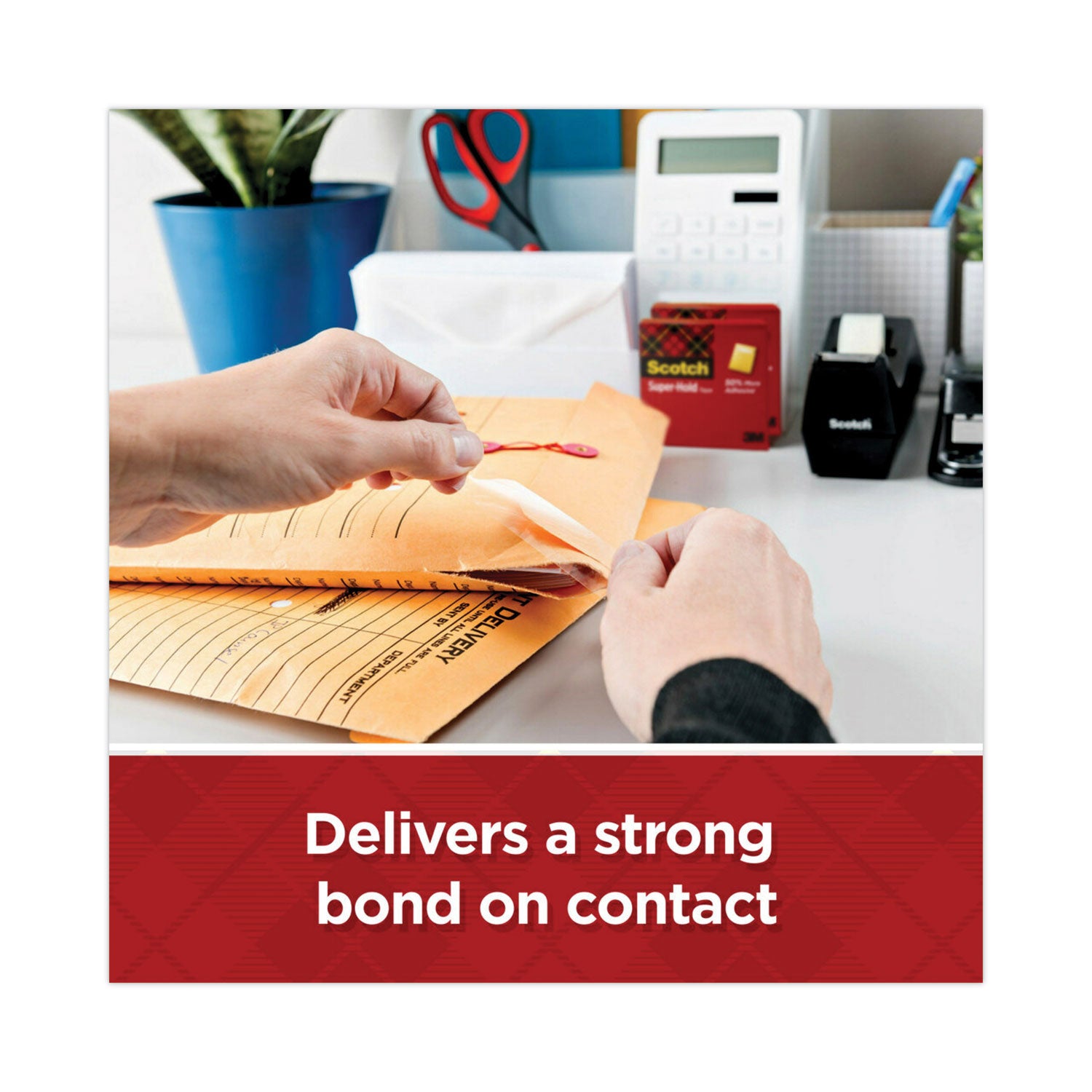 Scotch® Super-Hold Tape Refill, 1" Core, 0.75" X 27.77 Yds, Transparent, 6/pack