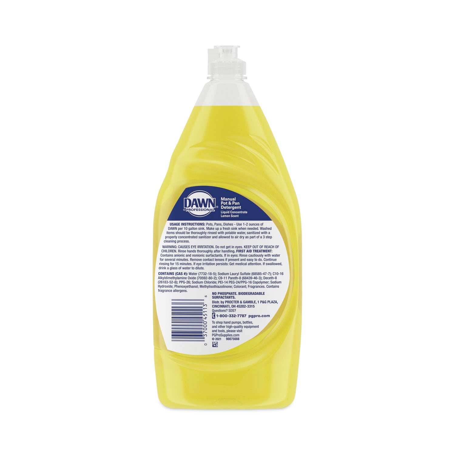 Dawn® Professional Manual Pot/pan Dish Detergent, Lemon, 38 Oz Bottle