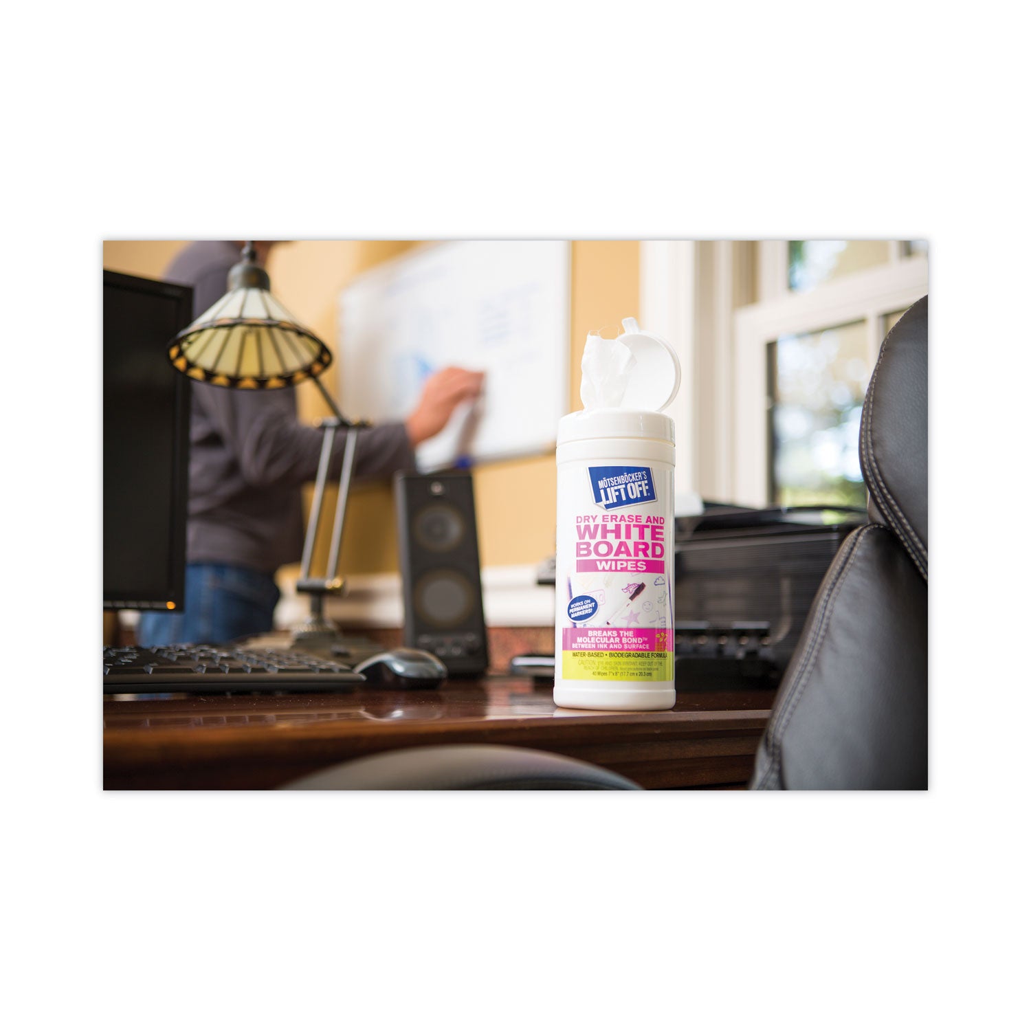 Motsenbocker's Lift-Off® Dry Erase Cleaner Wipes, 7 X 12, 40/canister