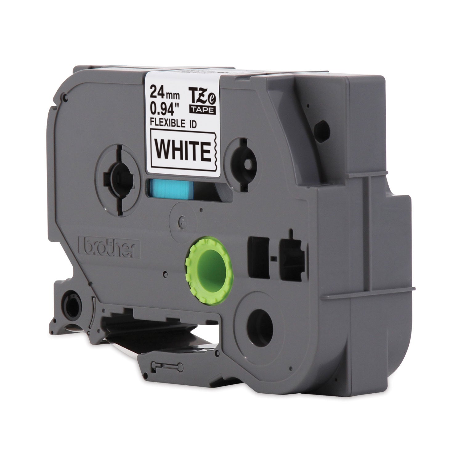 Brother P-Touch® Tze Flexible Tape Cartridge For P-Touch Labelers, 0.94" X 26.2 Ft, Black On White