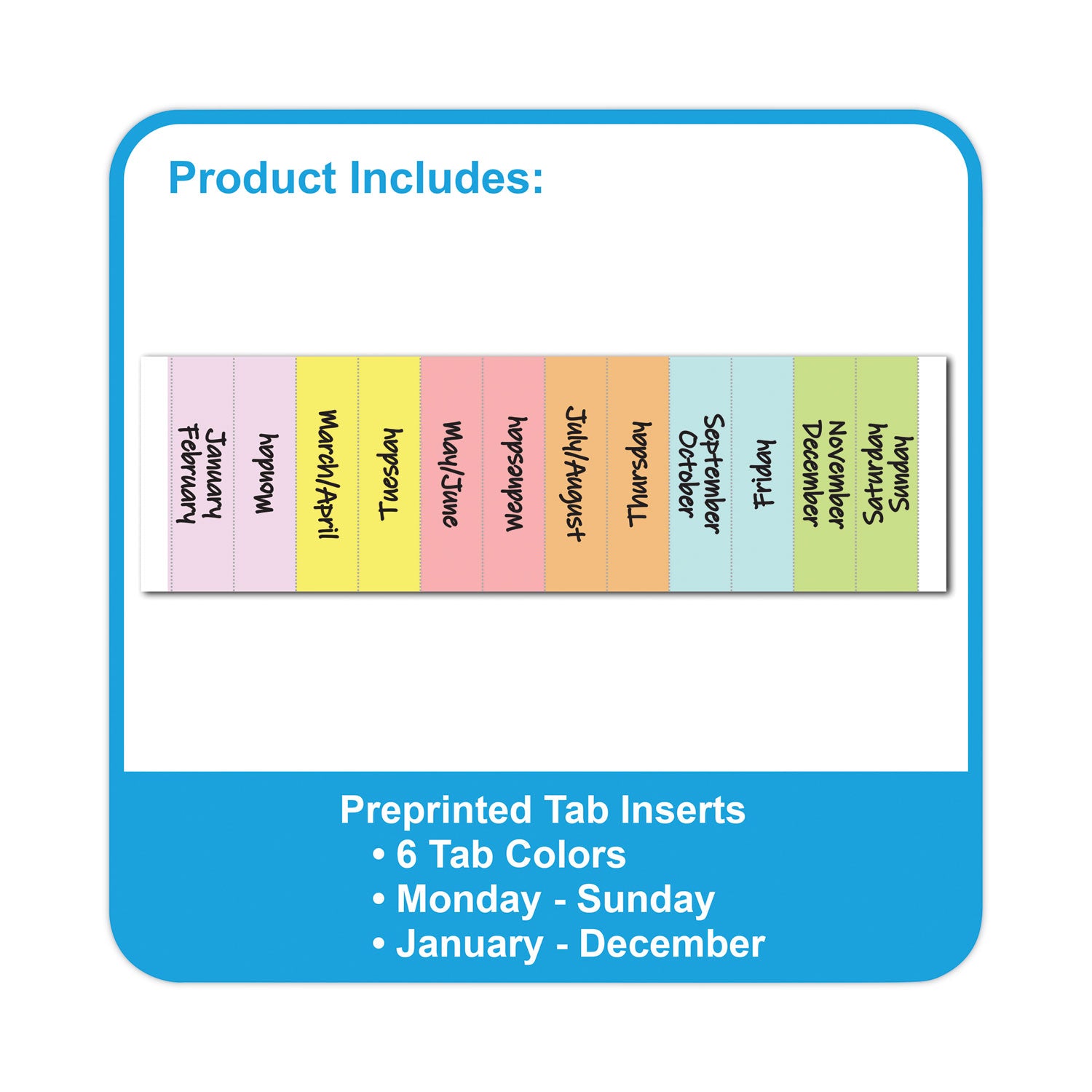 C-Line® Zippered Binder with Expanding File, 2" Expansion, 7 Sections, Zipper Closure, 1/6-Cut Tabs, Letter Size, Bright Blue