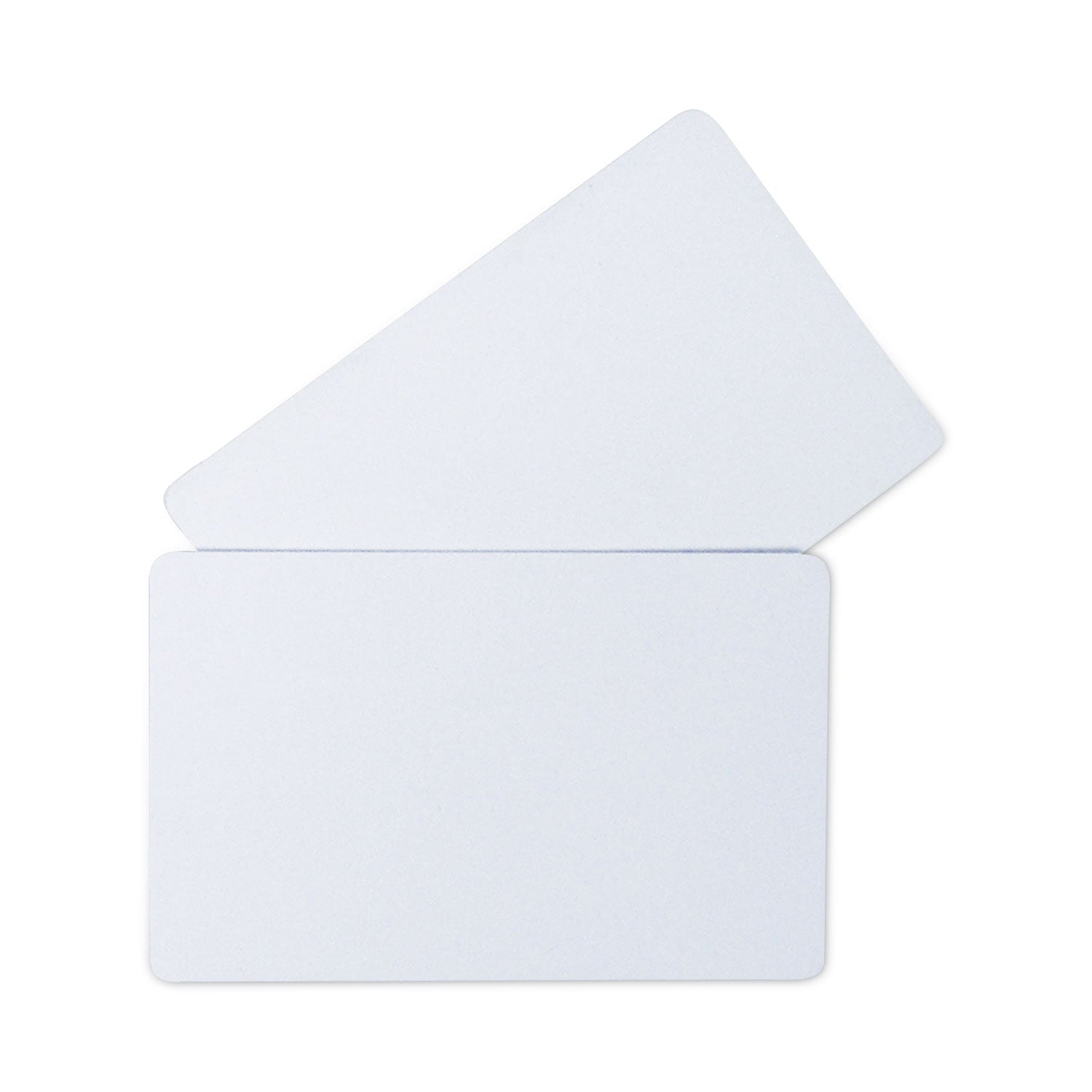 C-Line® PVC ID Badge Card, 3.38 x 2.13, White, 100/Pack