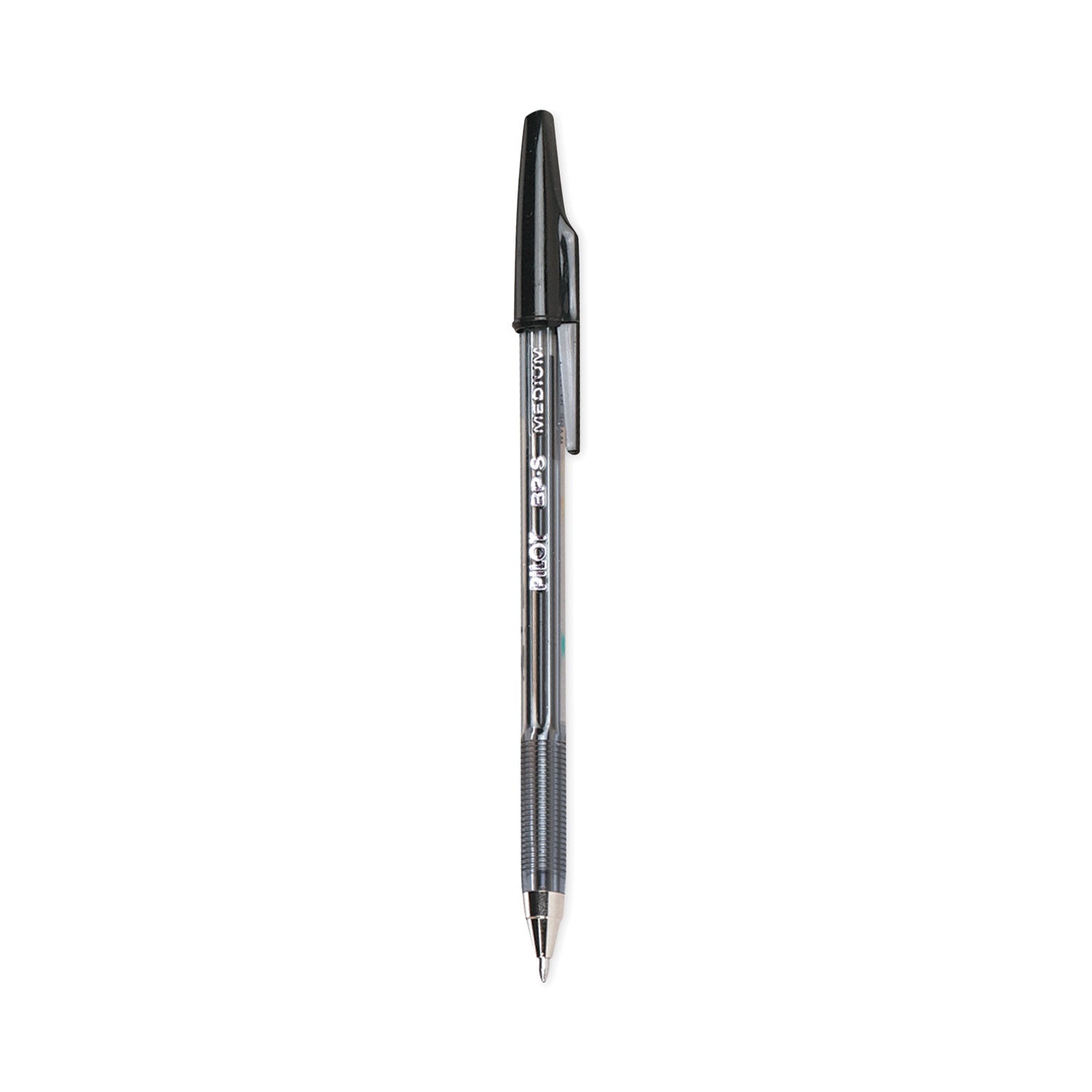 Better Ballpoint Pen, Stick, Medium 1 mm, Black Ink, Smoke Barrel, Dozen