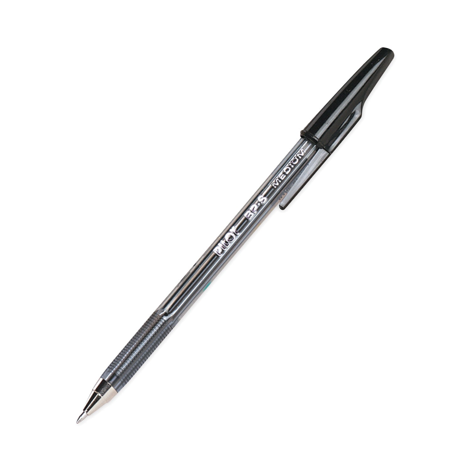 Pilot® Better Ballpoint Pen, Stick, Medium 1 Mm, Black Ink, Smoke Barrel, Dozen
