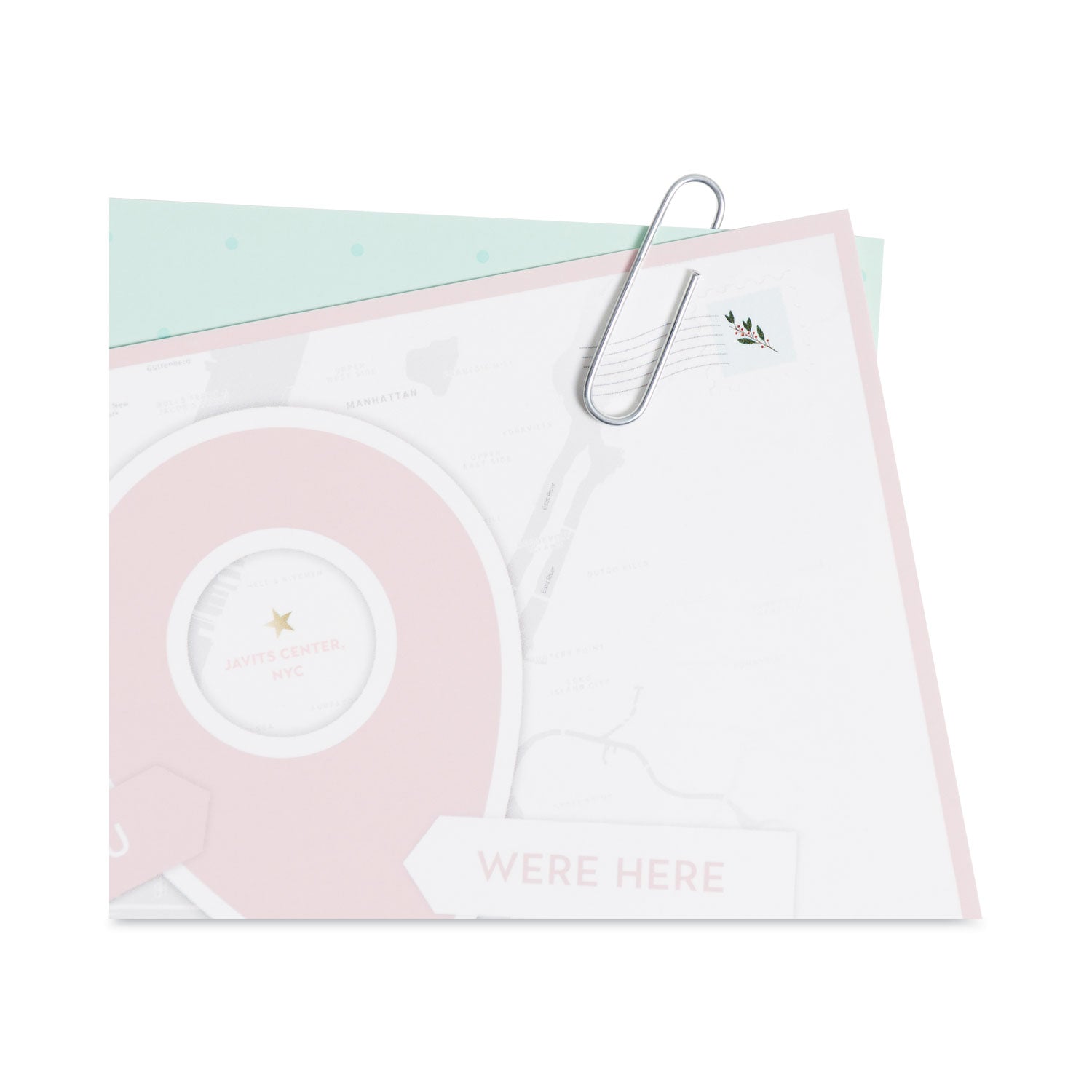 U Brands Paper Clips, Medium, Vinyl-Coated, Silver, 200 Clips/Box, 5 Boxes/Pack