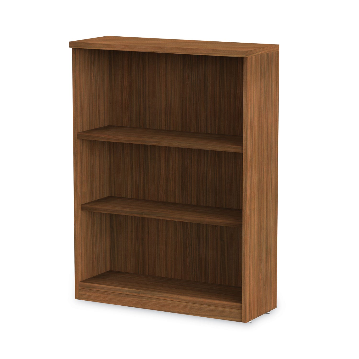 Alera® Alera Valencia Series Bookcase, Three-Shelf, 31.75w x 14d x 39.38h, Modern Walnut