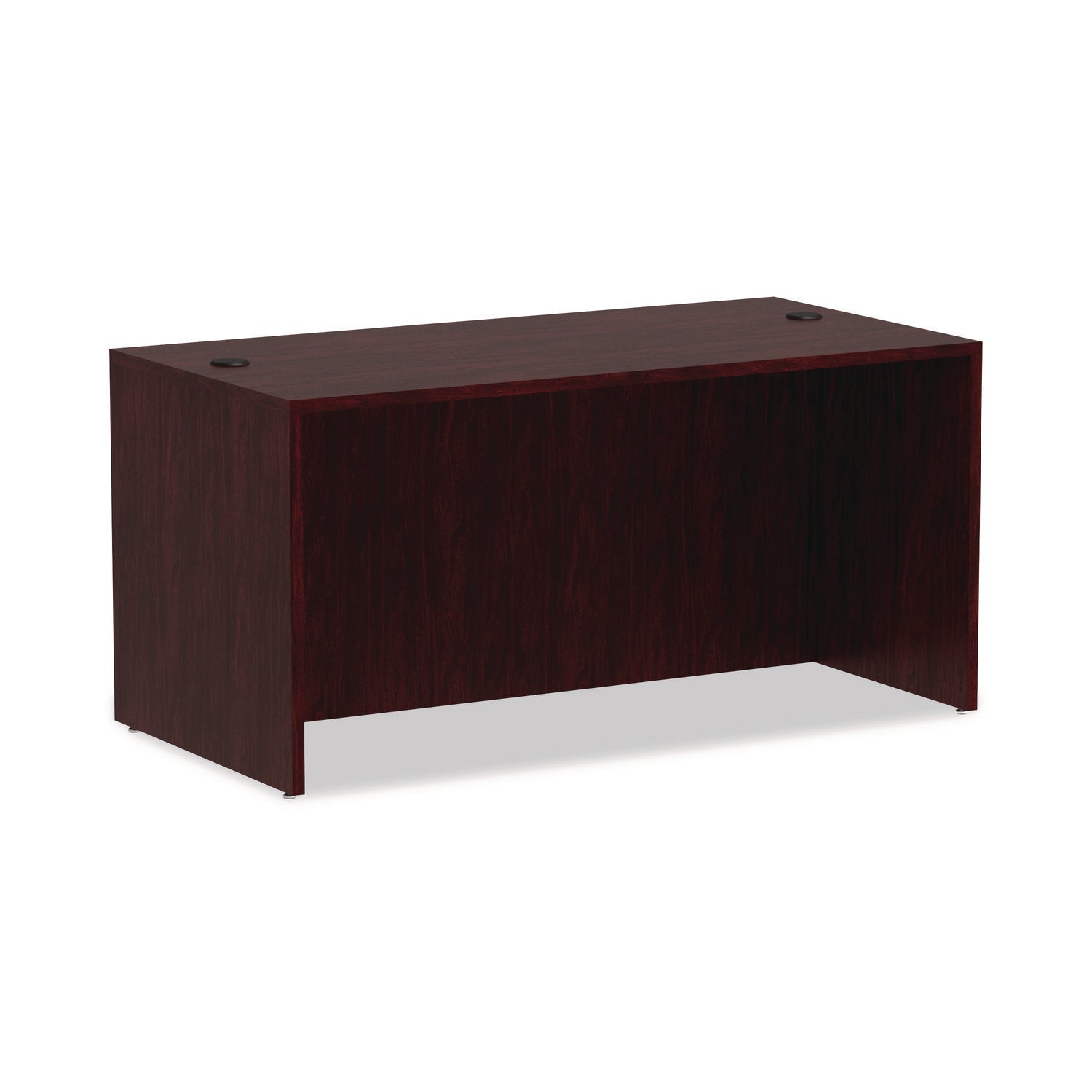 Alera Valencia Series Straight Front Desk Shell, 59.13" x 29.5" x 29.63", Mahogany