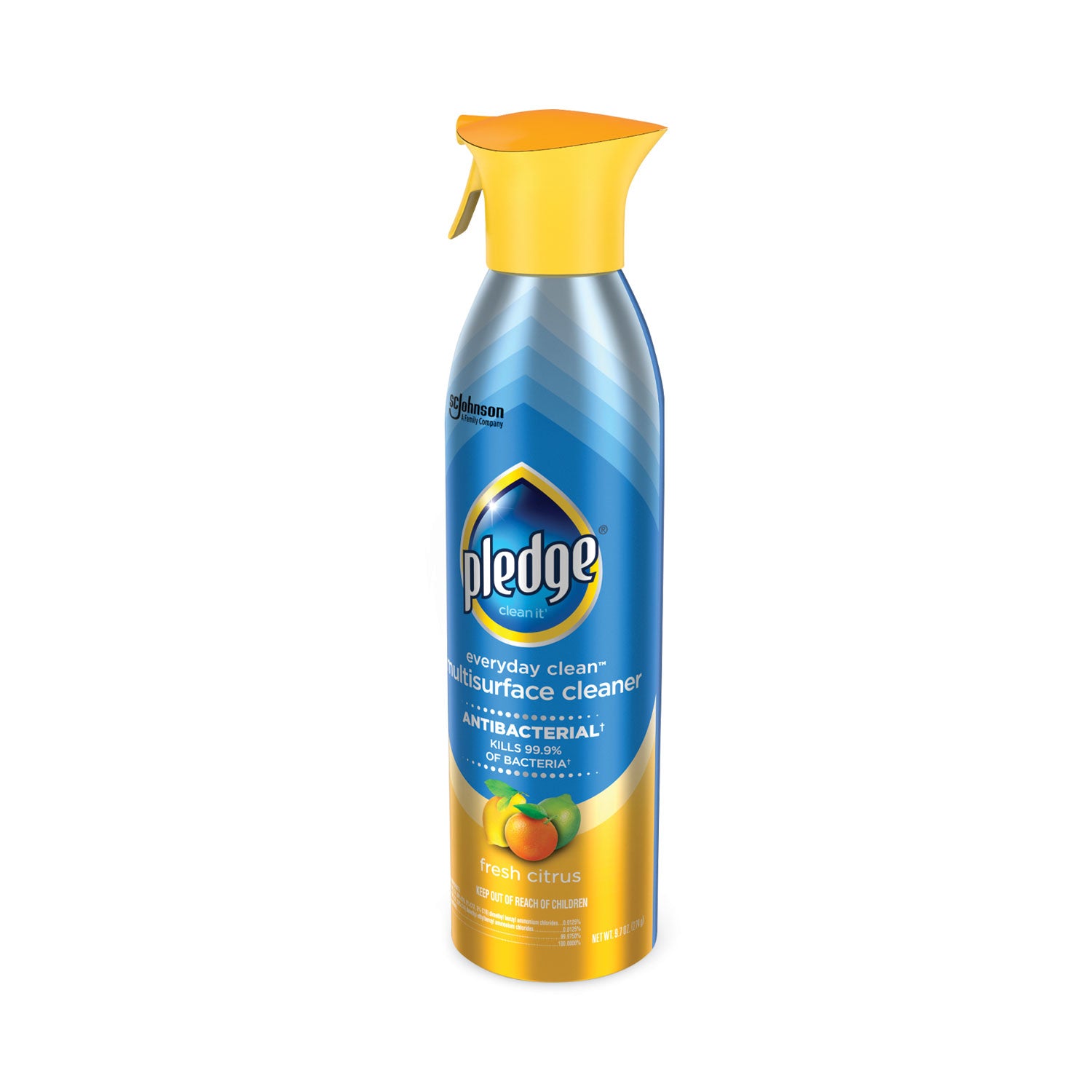 Pledge® Multi Surface Antibacterial Everyday Cleaner, 9.7 Oz Aerosol Spray