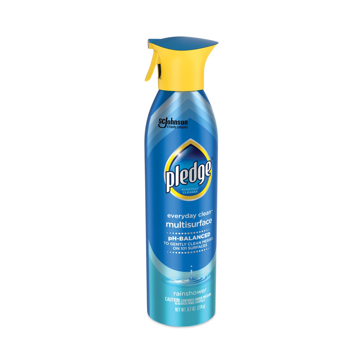 Pledge® Multi-Surface Everyday, Rainshower, 9.7 Oz Aerosol Spray