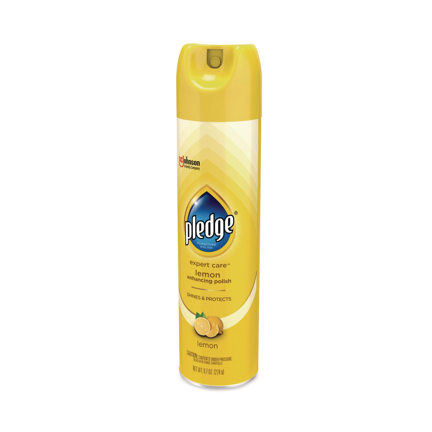 Pledge® Furniture Polish, Lemon, 9.7 Oz Aerosol Spray, 6/carton