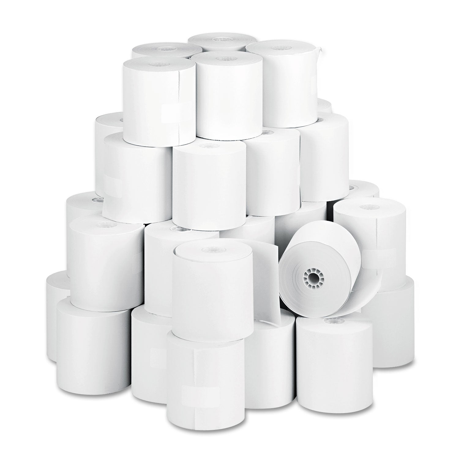Impact Bond Paper Rolls, 3" x 150 ft, White, 50/Carton