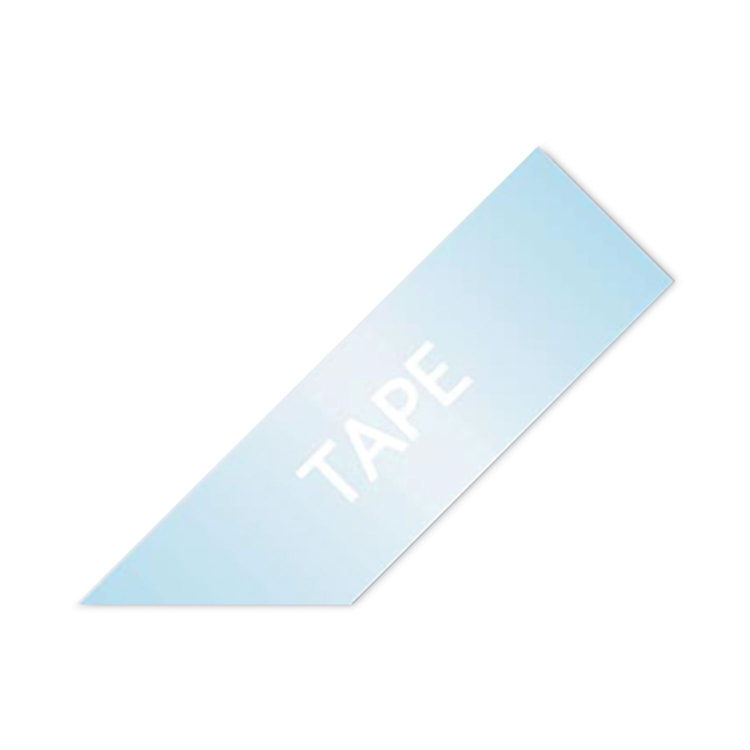 Brother P-Touch® Tz Extra-Strength Adhesive Laminated Labeling Tape, 0.47" X 26.2 Ft, White On Clear