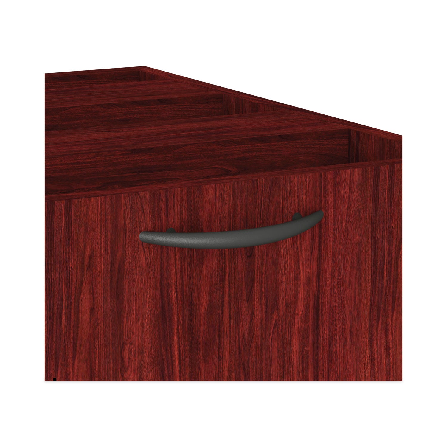 Alera® Alera Valencia Series Full Pedestal File, Left/right, 3-Drawers: Box/box/file, Legal/letter, Mahogany, 15.63" X 20.5" X 28.5"