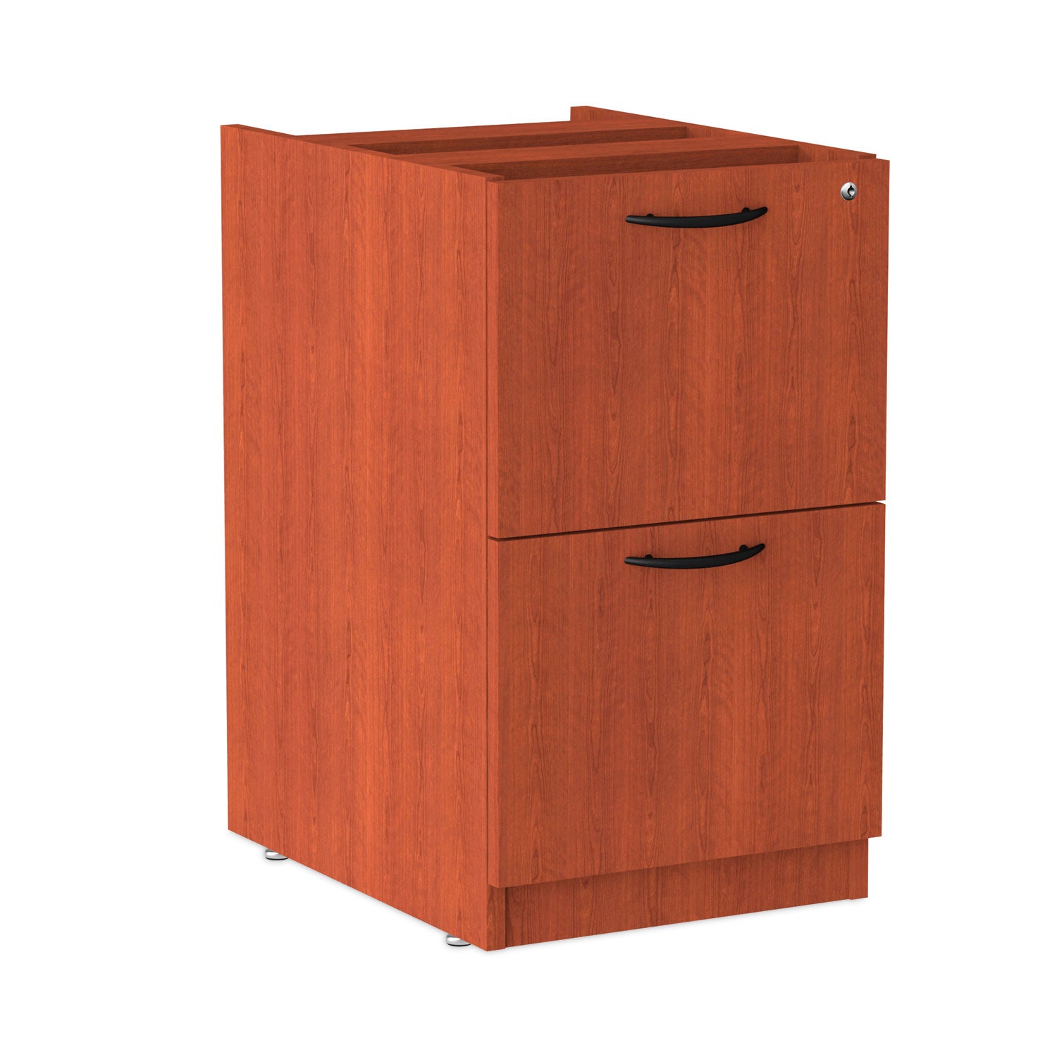 Alera® Alera Valencia Series Full Pedestal File, Left/right, 2 Legal/letter-Size File Drawers, Medium Cherry, 15.63" X 20.5" X 28.5"