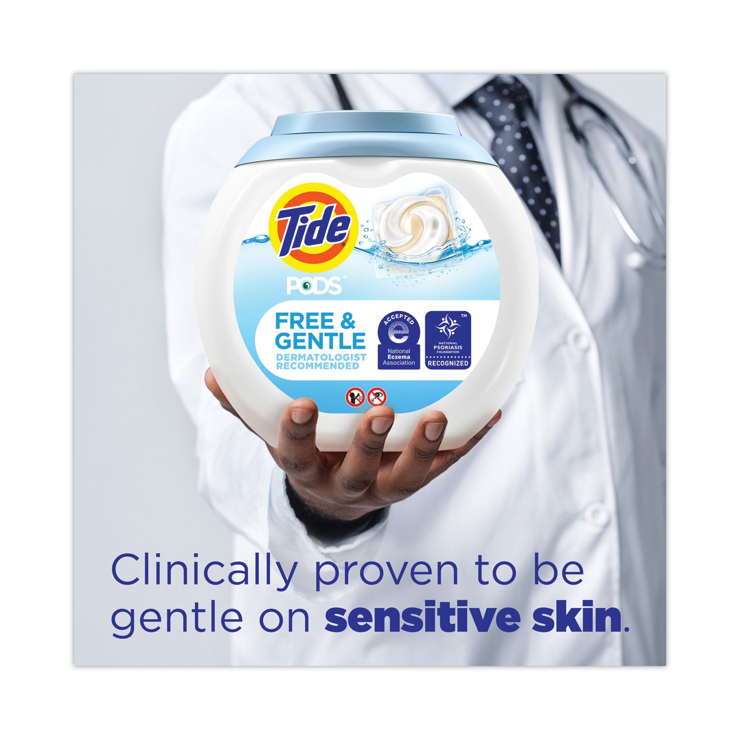 Tide® Pods, Unscented, 81 Pods/Tub, 4 Tubs Carton