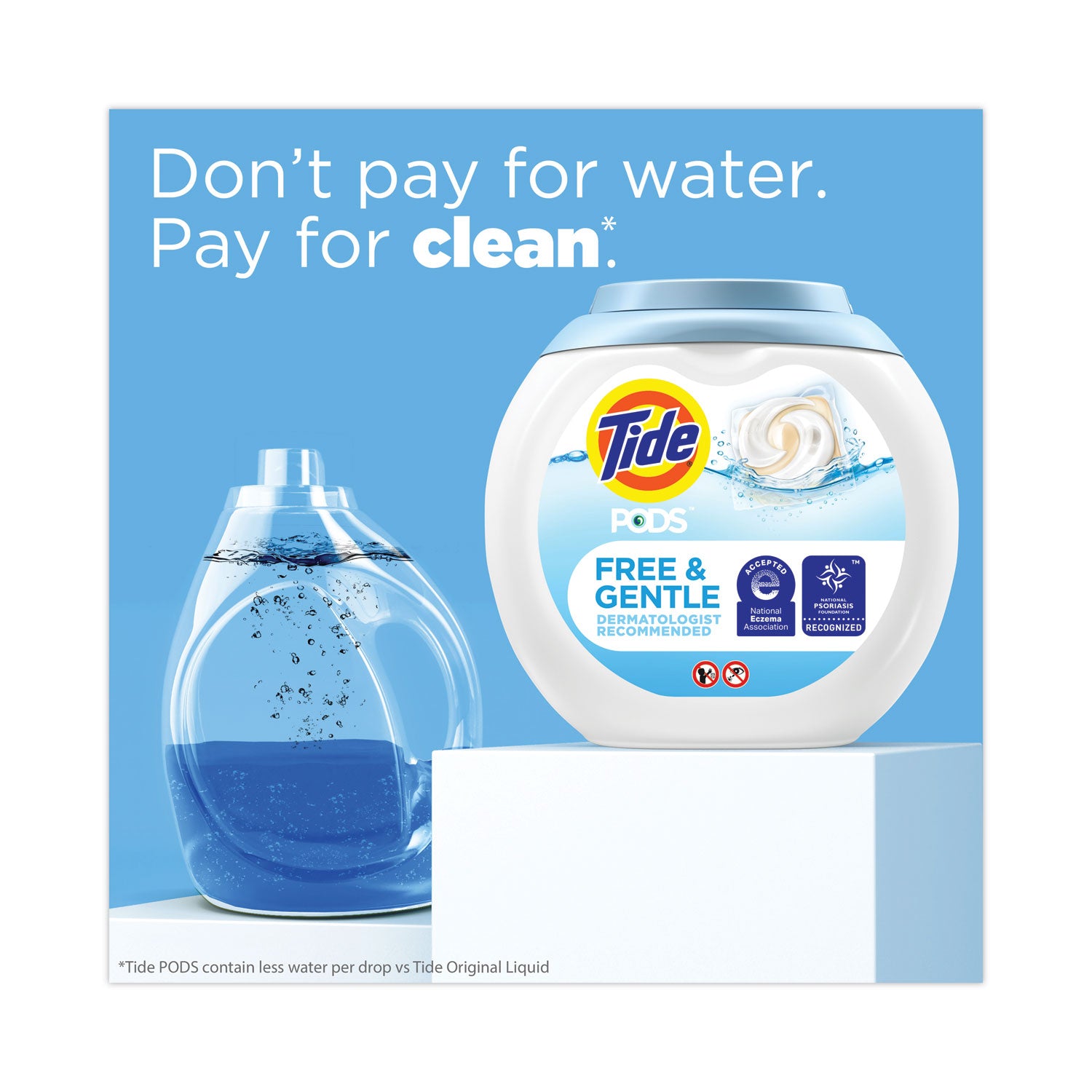 Tide® Pods, Unscented, 81 Pods/Tub, 4 Tubs Carton