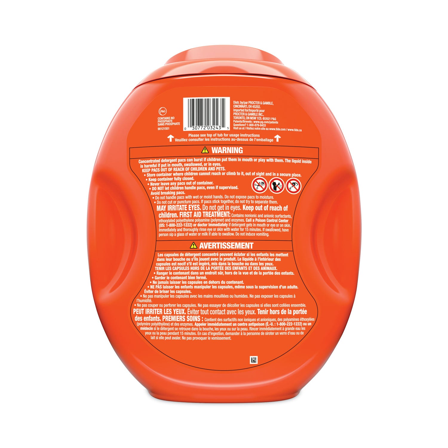 Tide® Pods, Tide Original, 112 Pods/Tub, 4 Tubs/Carton