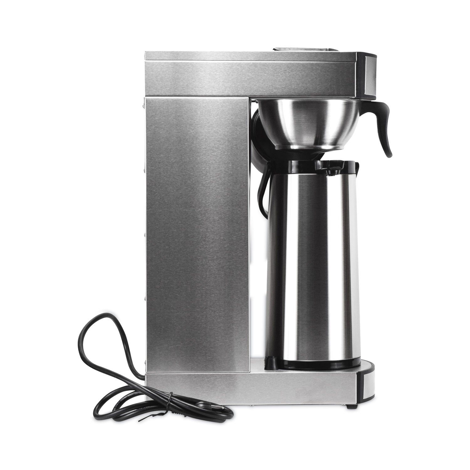 Coffee Pro Air Pot Brewer, 75 oz, 8.75 x 14.75 x 21.25, Stainless Steel