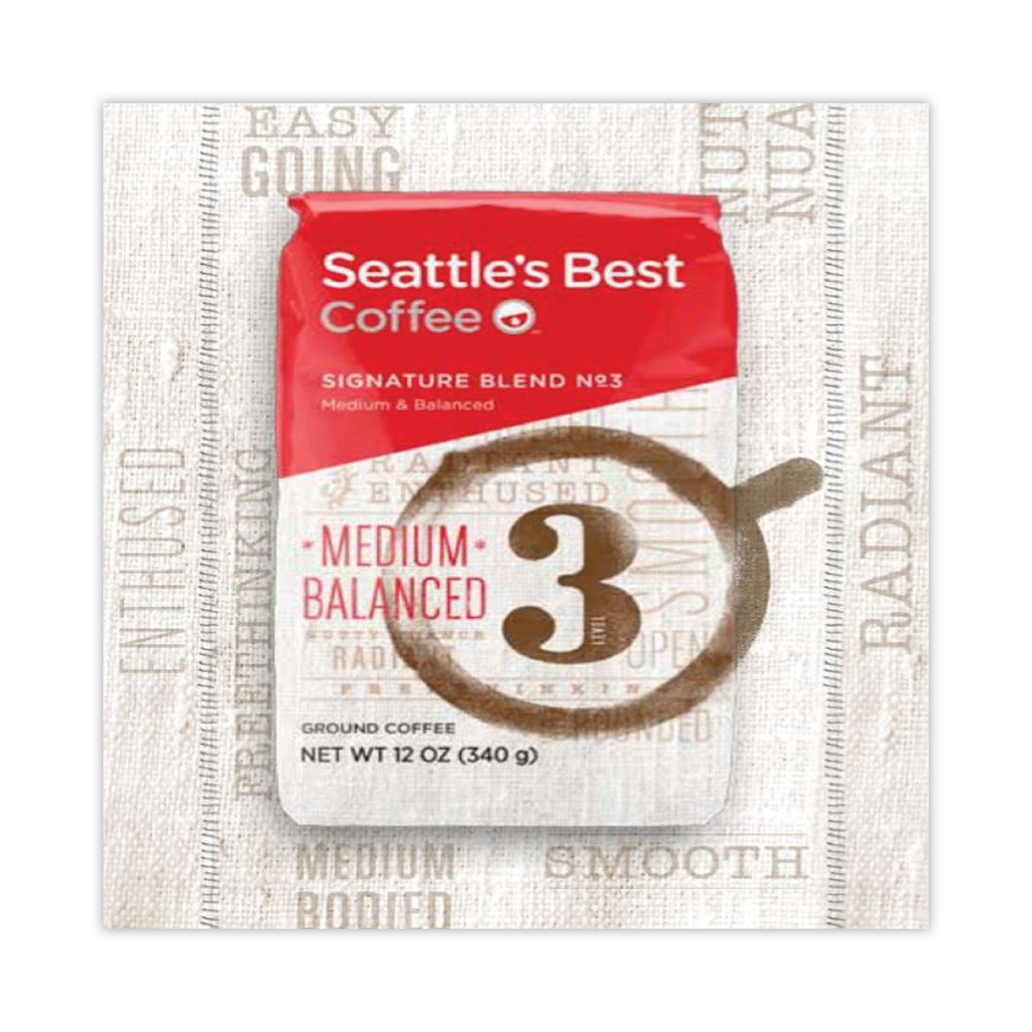 Seattle's Best™ Port Side Blend Whole Bean Coffee, Medium Roast, 12 oz Bag, 6/Carton