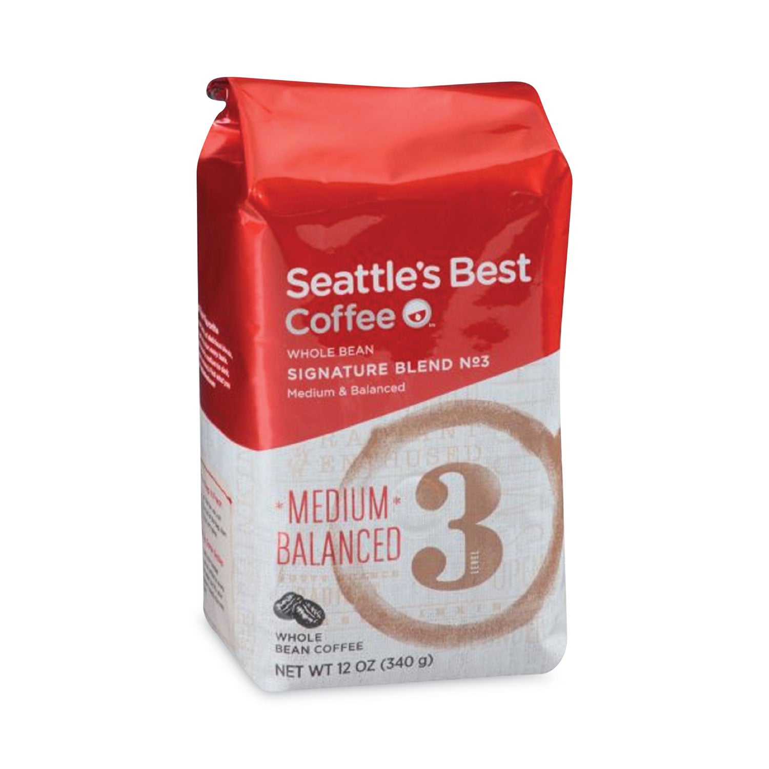 Seattle's Best™ Port Side Blend Whole Bean Coffee, Medium Roast, 12 oz Bag, 6/Carton