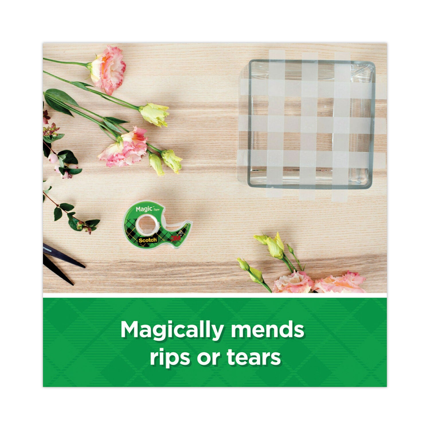 Scotch® Magic Tape In Handheld Dispenser, 1" Core, 0.5" X 37.5 Ft, Clear