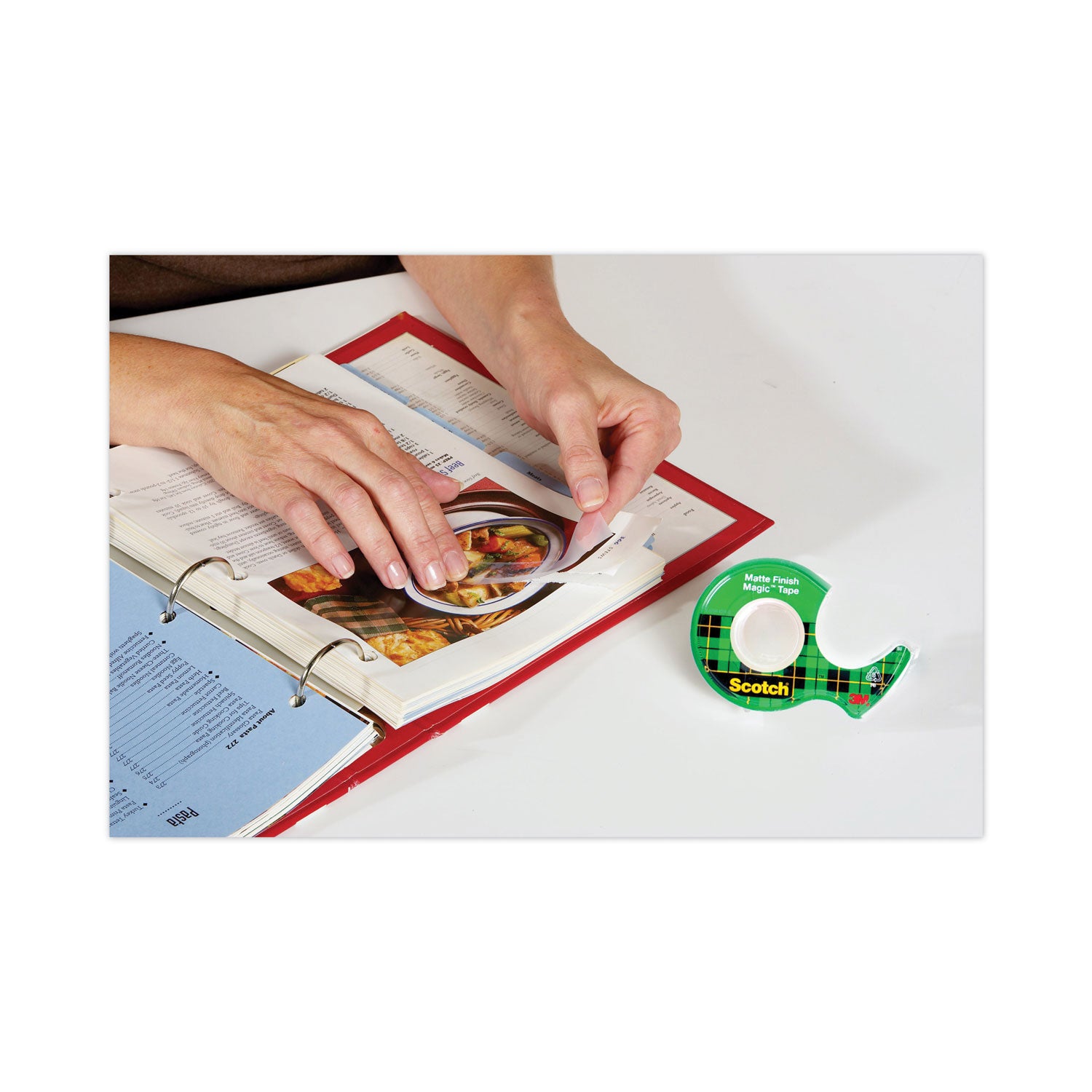 Scotch® Magic Tape In Handheld Dispenser, 1" Core, 0.5" X 37.5 Ft, Clear