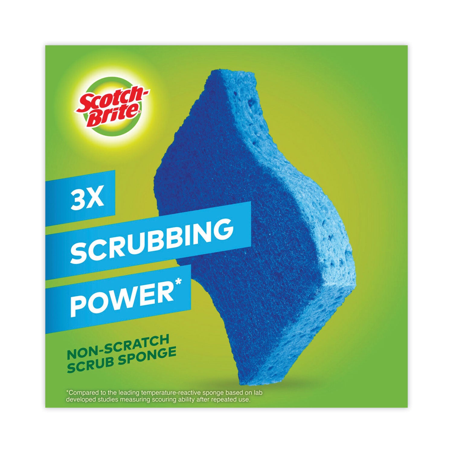 Scotch-Brite® Non-Scratch Multi-Purpose Scrub Sponge, 4.4 X 2.6, 0.8" Thick, Blue, 6/pack