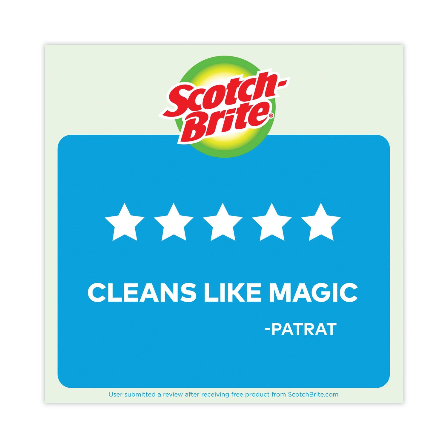 Scotch-Brite® Non-Scratch Multi-Purpose Scrub Sponge, 4.4 X 2.6, 0.8" Thick, Blue, 6/pack