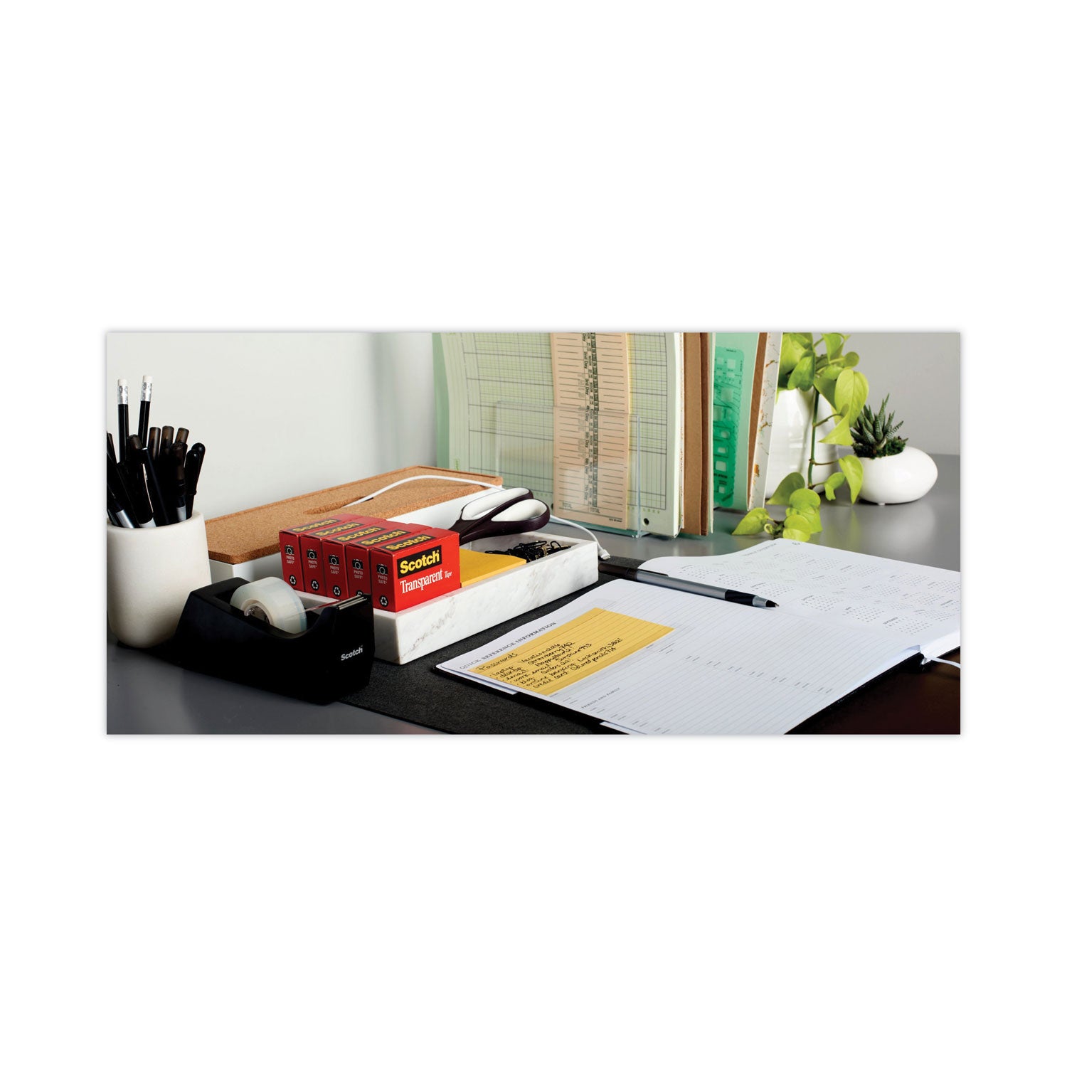 Scotch® Transparent Tape, 1" Core, 0.75" X 83.33 Ft, Transparent, 12/pack