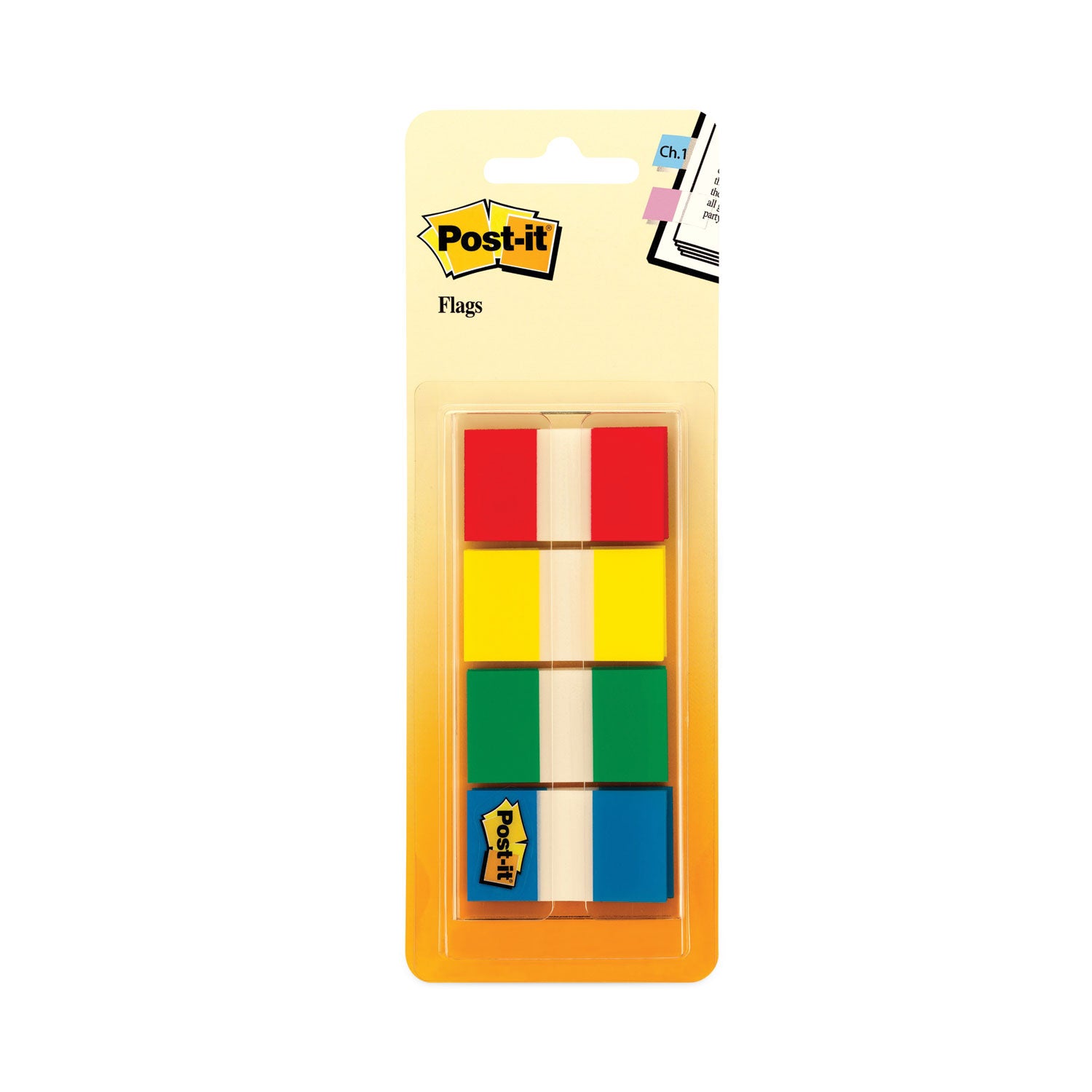 Post-it® Flags Page Flags In Portable Dispenser, Assorted Primary, 160 Flags/dispenser