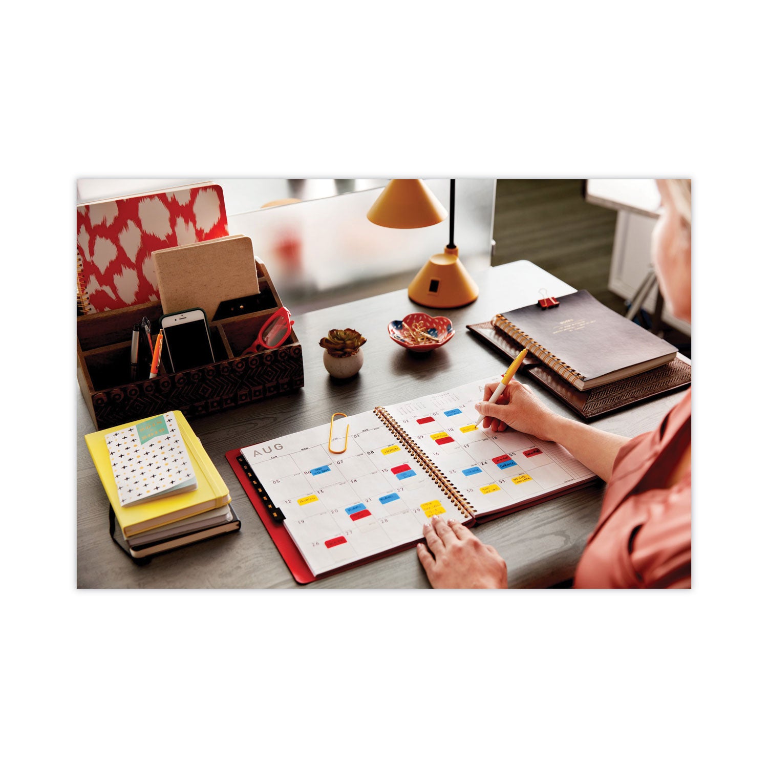 Post-it® Flags Page Flags In Portable Dispenser, Assorted Primary, 160 Flags/dispenser