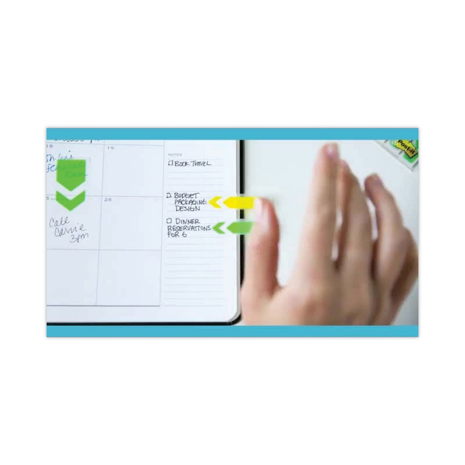 Post-it® Flags Arrow Message 1" Page Flags, 200 "Sign Here", 48 Arrow, Four Colors, 248/Pack