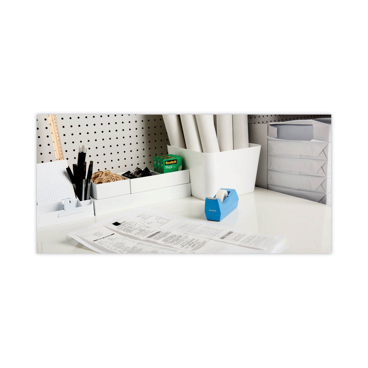 Scotch® Magic Tape Desktop Dispenser Value Pack, 1" Core, 0.75" X 83.33 Ft, Clear, 6/pack