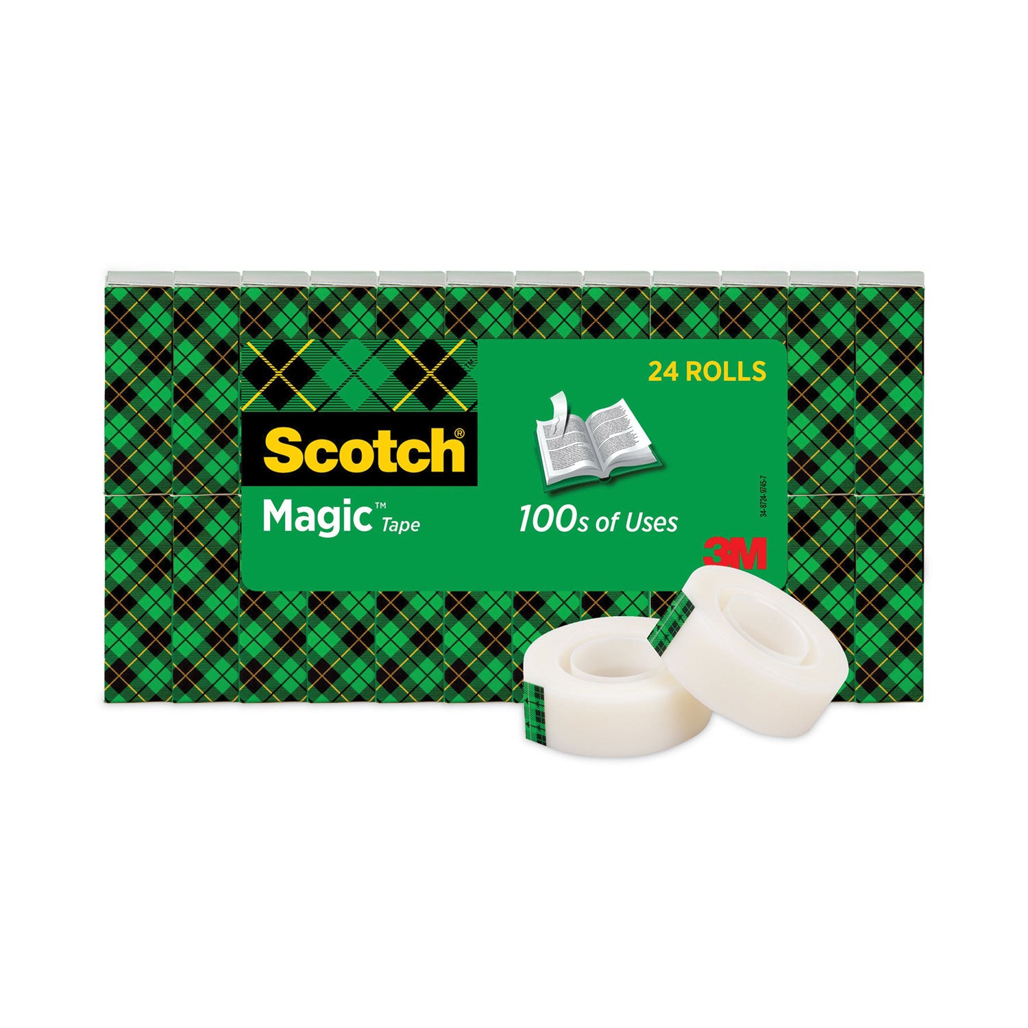 Scotch® Magic Tape Value Pack, 1" Core, 0.75" X 83.33 Ft, Clear, 24/pack