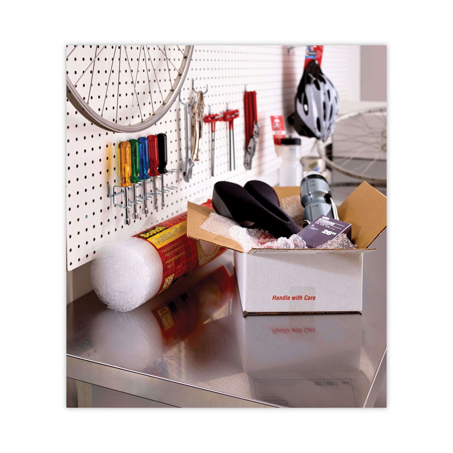 Scotch® 3750 Commercial Grade Packaging Tape With Dispenser, 3" Core, 1.88" X 54.6 Yds, Clear, 4/pack