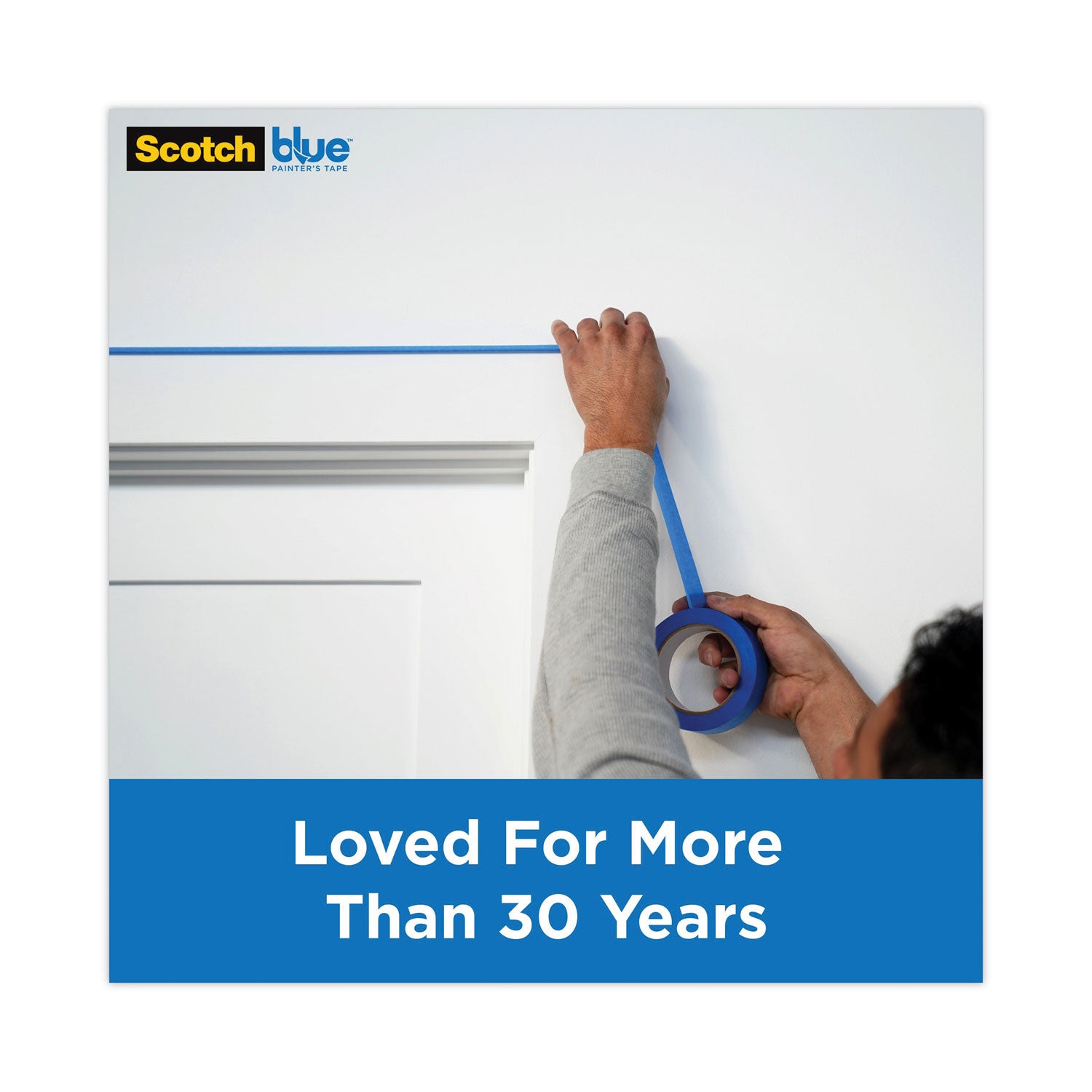 ScotchBlue™ Original Multi-Surface Painter's Tape, 3" Core, 0.94" X 60 Yds, Blue