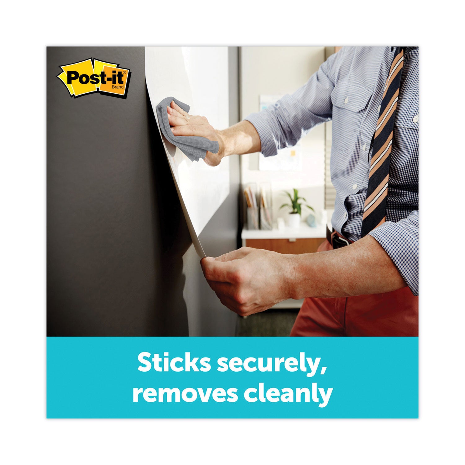 Post-it® Dry Erase Surface, Laminate Film, 50 ft x 7 mil x 48", White