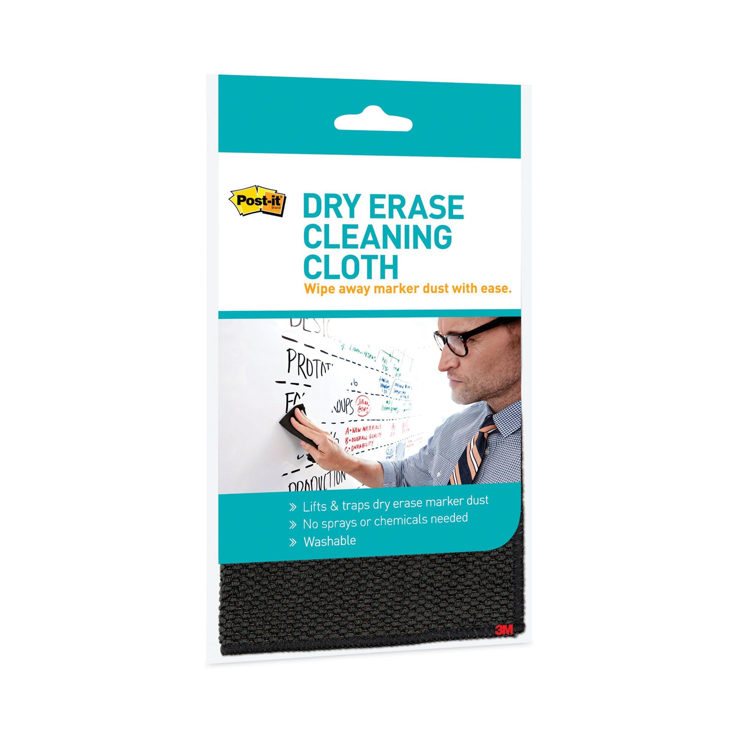 Post-it® Dry Erase Cleaning Cloth, 10.63" X 10.63"