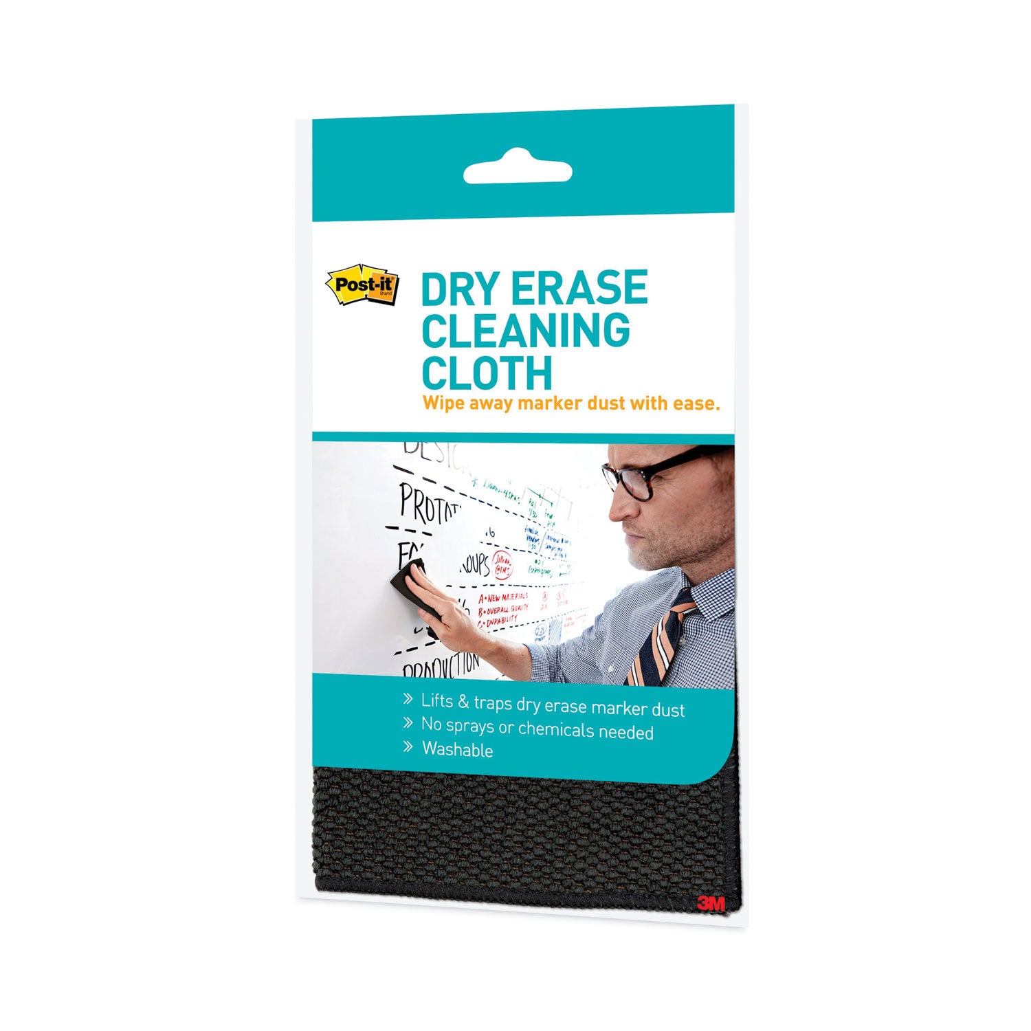Post-it® Dry Erase Cleaning Cloth, 10.63" X 10.63"