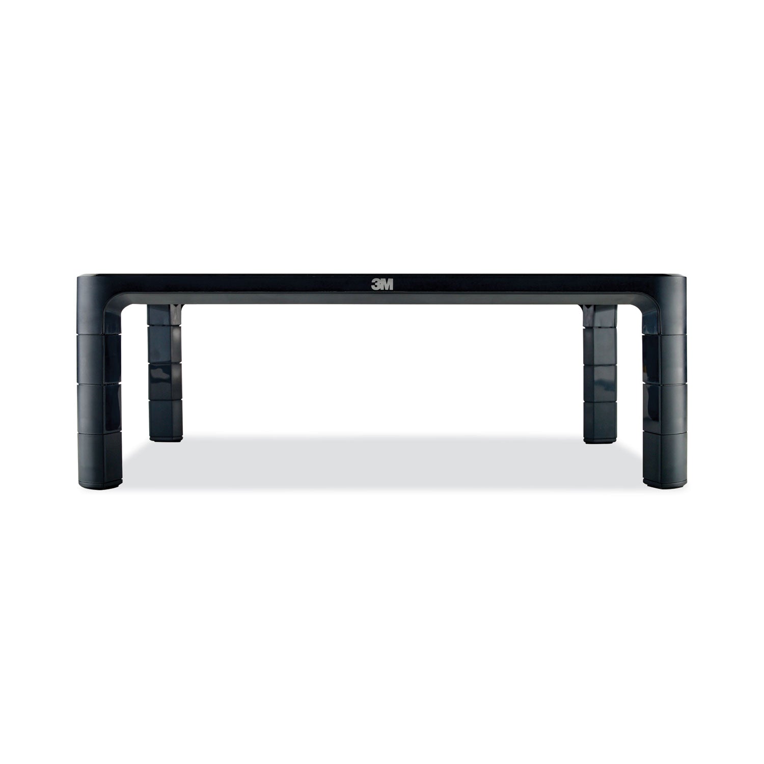 3M™ Adjustable Monitor Stand, 16" X 12" X 1.75" To 5.5", Black, Supports 20 Lbs