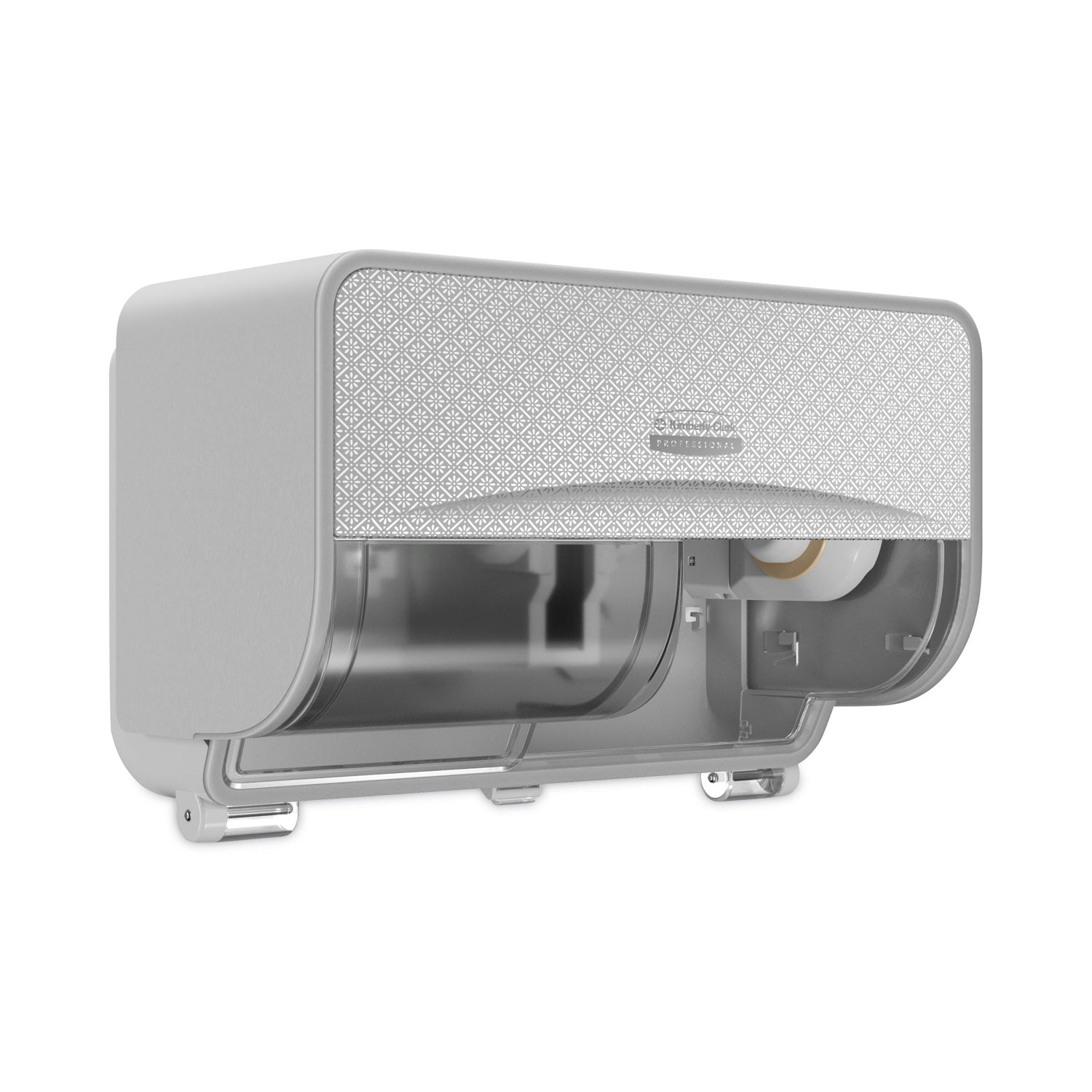 Kimberly-Clark Professional* ICON Coreless Standard Roll Toilet Paper Dispenser, 8.43 x 13 x 7.25, Silver Mosaic