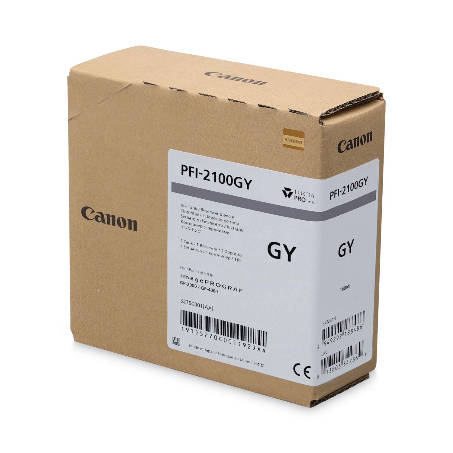 Canon® 5270C001AA (PFI-2100) Ink, Gray