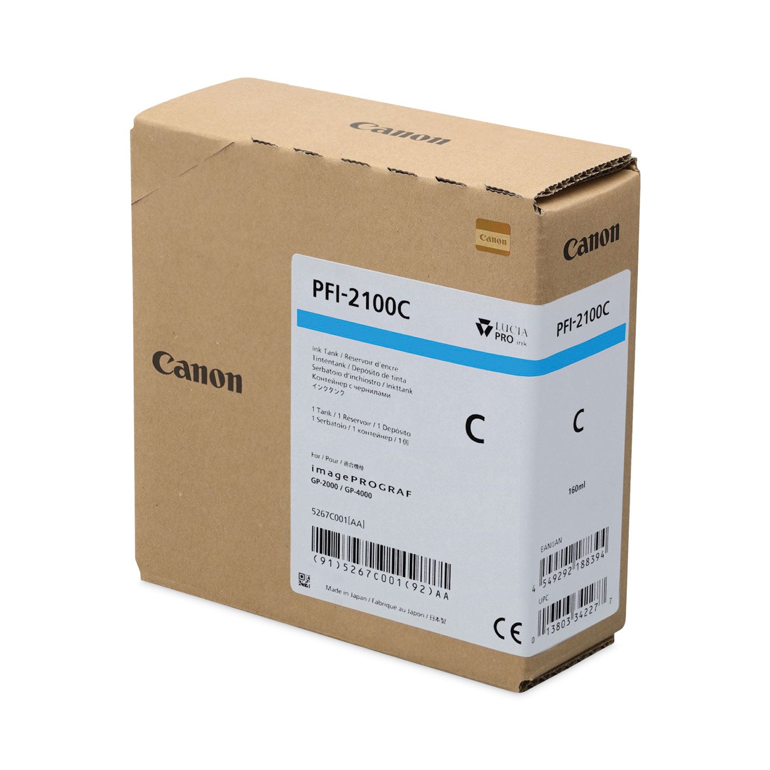 Canon® 5267C001AA (PFI-2100) Ink, Cyan
