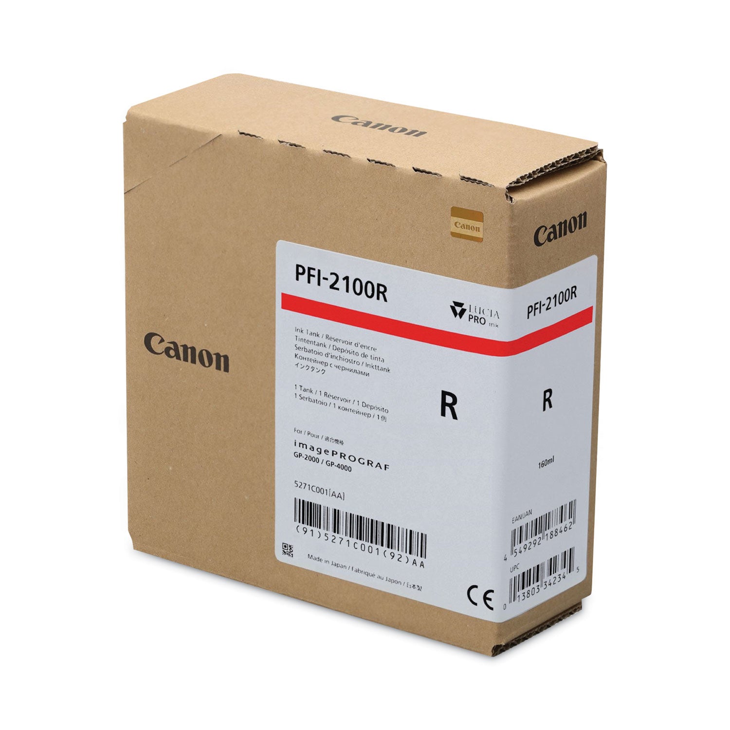 Canon® 5271C001AA (PFI-2100) Ink. Red