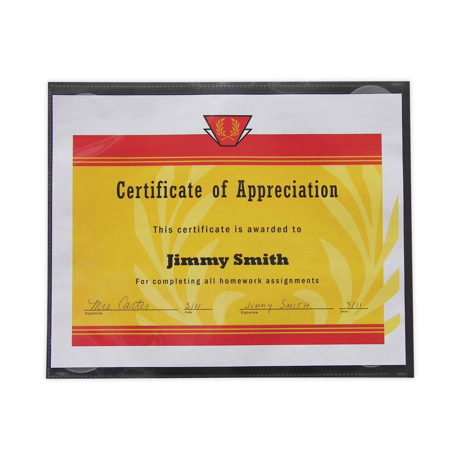 C-Line® Cubicle Keepers Hook and Loop-Backed Display, 9.2 x 11.41, Velcro Mount, Clear, 2/Pack