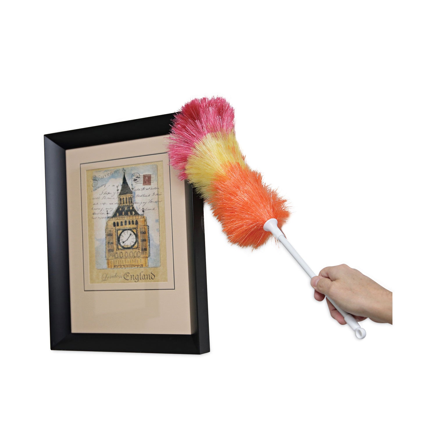 Boardwalk® Polywool Duster, 20" Plastic Handle