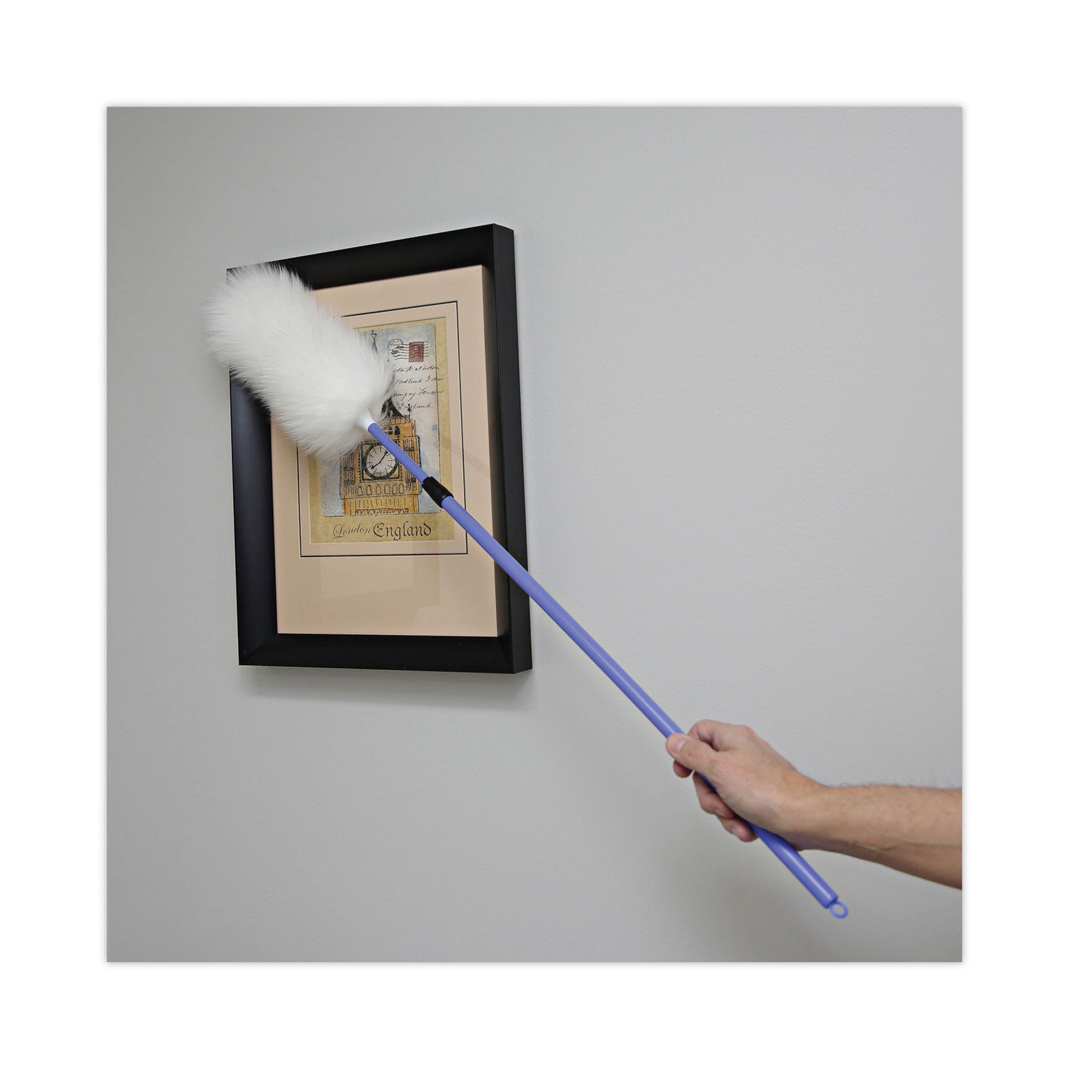 Boardwalk® Lambswool Duster, 35" to 48" Extendable Plastic Handle