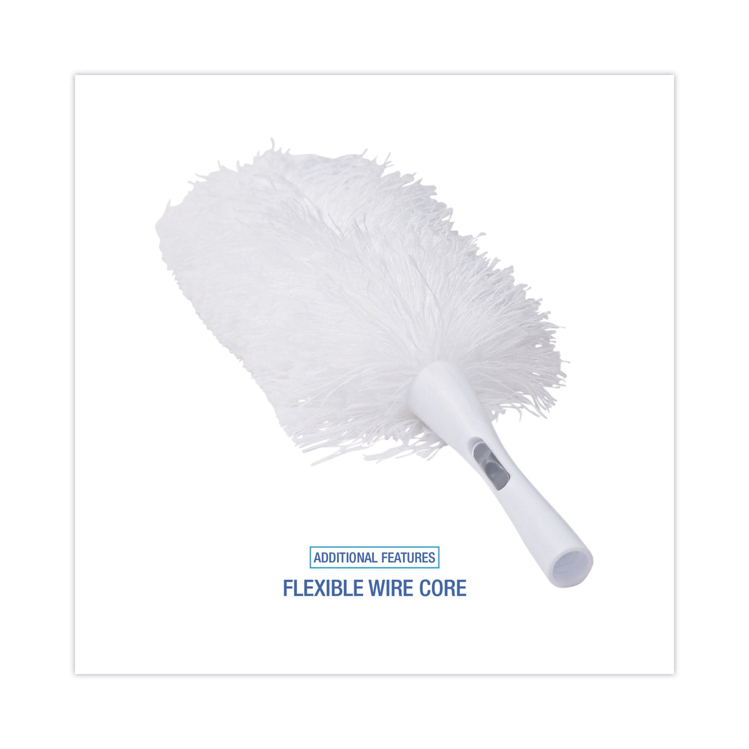 Boardwalk® MicroFeather Washable Microfiber Duster, 23" Plastic Handle